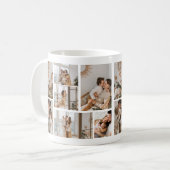 独自の7つのフォトコラージュを作成 コーヒーマグカップ (正面左)
