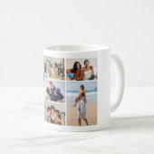 独自の7つのフォトコラージュを作成 コーヒーマグカップ (正面右)