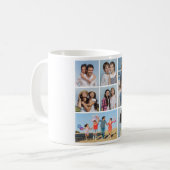 独自の7つのフォトコラージュを作成 コーヒーマグカップ (正面左)