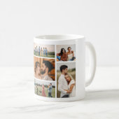独自の7つのフォトコラージュを作成 コーヒーマグカップ (正面右)