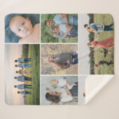 独自の7つのフォトコラージュを作成 シェルパブランケット (正面(横))