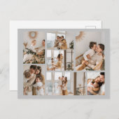 独自の7つのフォトコラージュを作成 シーズンポストカード (正面/裏面)