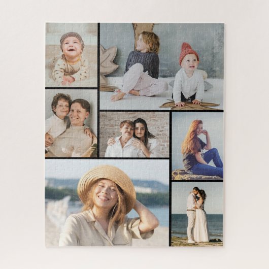 独自の7つのフォトコラージュを作成 ジグソーパズル (縦)