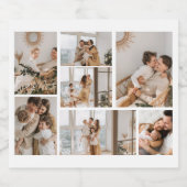 独自の7つのフォトコラージュを作成 スパークリングワインラベル (シングルラベル)