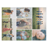 独自の7つのフォトコラージュを作成 テーブルクロス (正面(横))