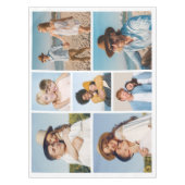 独自の7つのフォトコラージュを作成 テーブルクロス (正面)