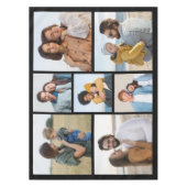 独自の7つのフォトコラージュを作成 テーブルクロス (正面)