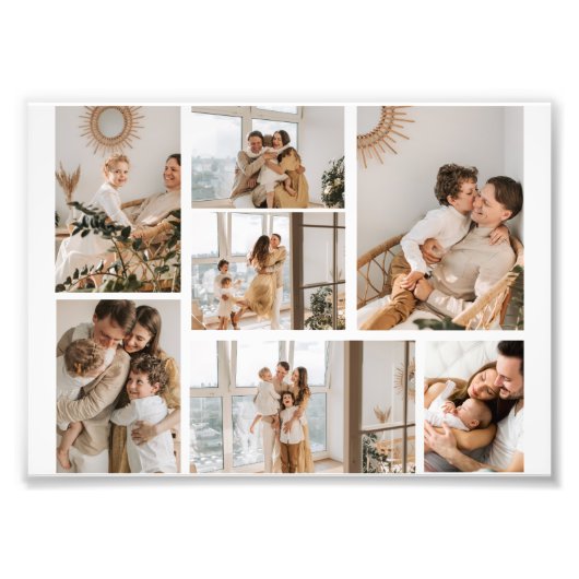 独自の7つのフォトコラージュを作成 フォトプリント (正面)