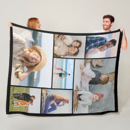 独自の7つのフォトコラージュを作成 フリースブランケット