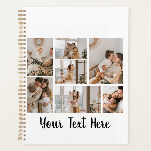 独自の7つのフォトコラージュを作成 プランナー手帳 (正面)