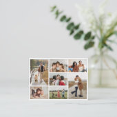 独自の7つのフォトコラージュを作成 プレイスカード (スタンド正面)