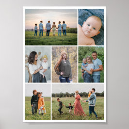 独自の7つのフォトコラージュを作成 ポスター