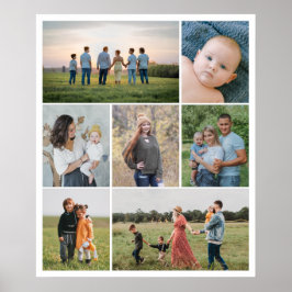 独自の7つのフォトコラージュを作成 ポスター