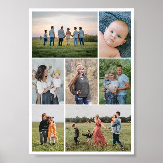 独自の7つのフォトコラージュを作成 ポスター (正面)