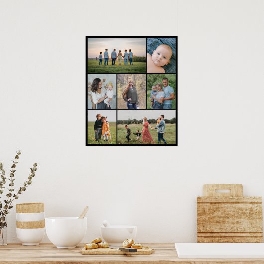 独自の7つのフォトコラージュを作成 ポスター (キッチン)