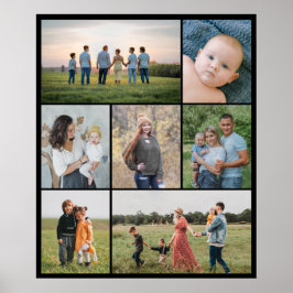 独自の7つのフォトコラージュを作成 ポスター