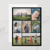 独自の7つのフォトコラージュを作成 ポストカード (正面/裏面)