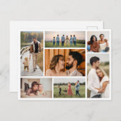 独自の7つのフォトコラージュを作成 ポストカード (正面/裏面)