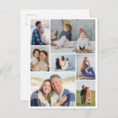 独自の7つのフォトコラージュを作成 ポストカード (正面/裏面)