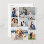 独自の7つのフォトコラージュを作成 ポストカード (正面/裏面)