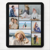 独自の7つのフォトコラージュを作成 マウスパッド (正面)