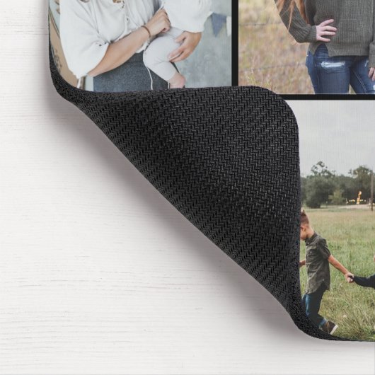 独自の7つのフォトコラージュを作成 マウスパッド (コーナー)