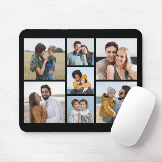 独自の7つのフォトコラージュを作成 マウスパッド (マウス)