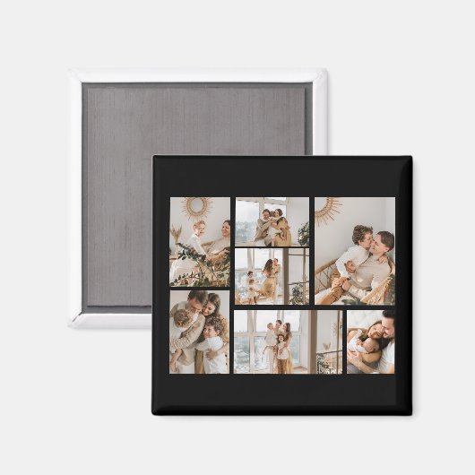 独自の7つのフォトコラージュを作成 マグネット (正面/裏面)