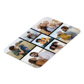 独自の7つのフォトコラージュを作成 マグネット (左側)