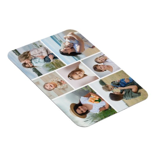 独自の7つのフォトコラージュを作成 マグネット (右側)