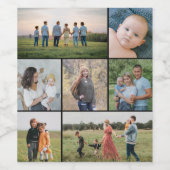 独自の7つのフォトコラージュを作成 ワインラベル (シングルラベル)