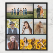 独自の7つのフォトコラージュを作成 ワインラベル (シングルラベル)