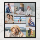 独自の7つのフォトコラージュを作成 ワインラベル (シングルラベル)