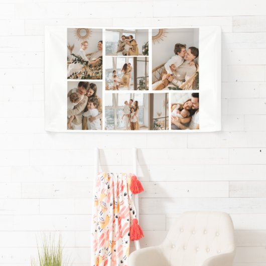 独自の7つのフォトコラージュを作成 横断幕 (インサイチュ)