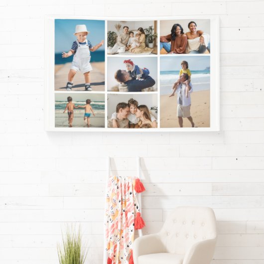 独自の7つのフォトコラージュを作成 横断幕 (インサイチュ)