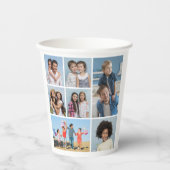 独自の7つのフォトコラージュを作成 紙コップ (正面)