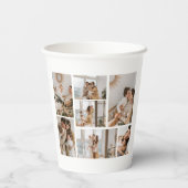 独自の7つのフォトコラージュを作成 紙コップ (裏面)