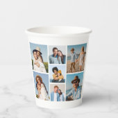 独自の7つのフォトコラージュを作成 紙コップ (正面)