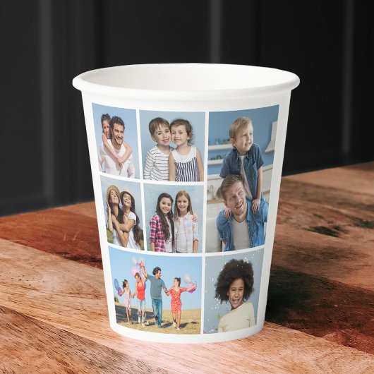 独自の7つのフォトコラージュを作成 紙コップ