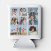 独自の7つのフォトコラージュを作成 缶クーラー (裏面)