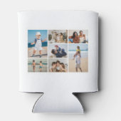 独自の7つのフォトコラージュを作成 缶クーラー (裏面)