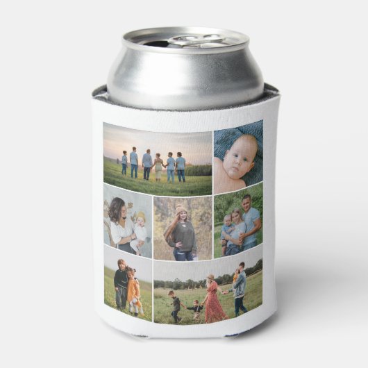 独自の7つのフォトコラージュを作成 缶クーラー (缶正面)