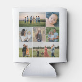 独自の7つのフォトコラージュを作成 缶クーラー (裏面)