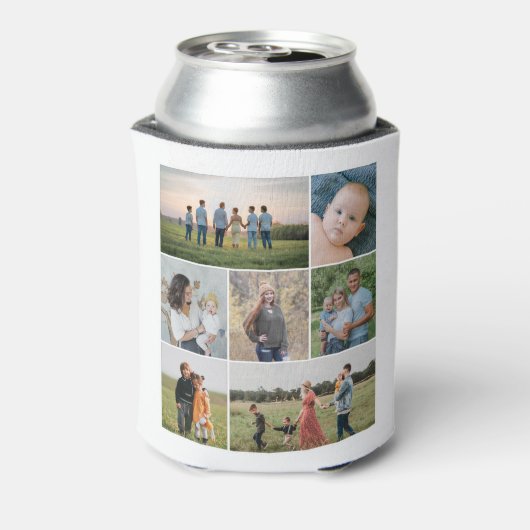 独自の7つのフォトコラージュを作成 缶クーラー (缶裏面)