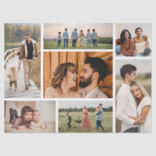 独自の7つのフォトコラージュを作成 薄葉紙 (正面)