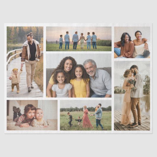 独自の7つのフォトコラージュを作成 薄葉紙 (正面)