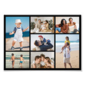 独自の7つのフォトコラージュ写真の拡大を作成 フォトプリント            (正面)