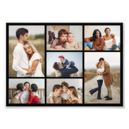 独自の7つのフォトコラージュ写真の拡大を作成 フォトプリント           