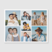 独自の7フォトコラージュ磁気カードを作成 (正面)