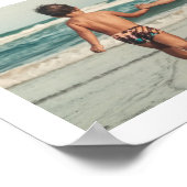 独自の7フォトコラージュ編集可能カラーを作成 ポスター (角)